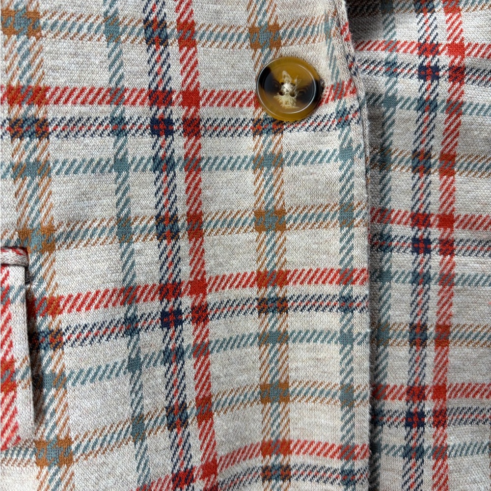 Altar'd State Aubree Blazer Jacket,‎ Brown Tan Plaid Size Large - Picture 3 of 9